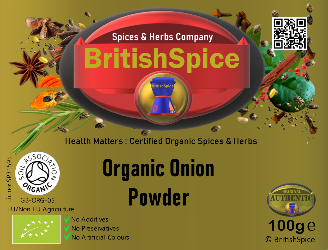 Organic Whole Onion Powder